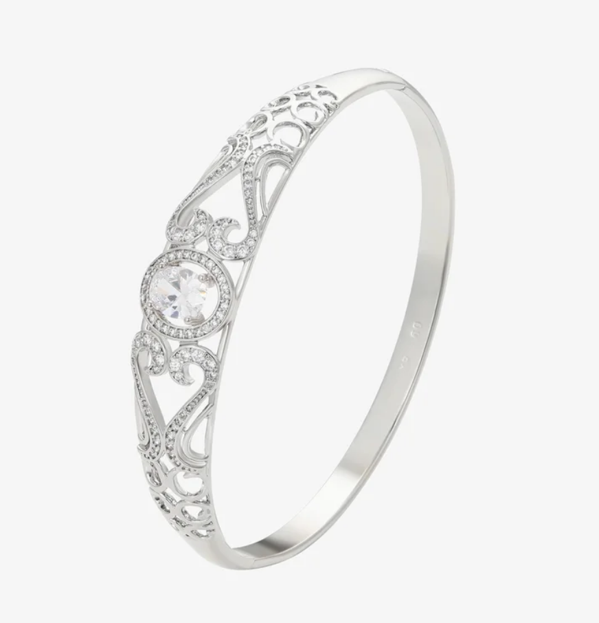 Silver Plated Kada Bangle